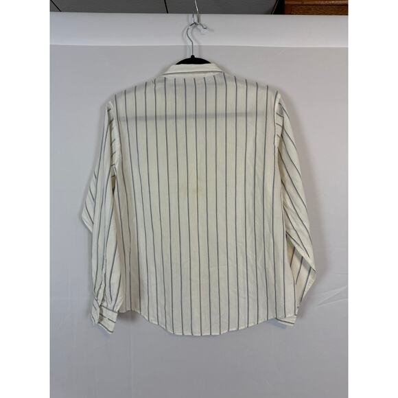Barrie Pace Ltd. Striped Button-Up Shirt, Long Sleeve, Classic Fit, Size 4 Boho - Picture 2 of 5